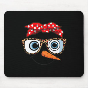 Mousepad Feliz Natal Face Snowman Primo Leopardo Natal