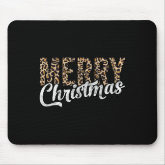 Mousepad Feliz Natal Família de Presentes Xmas Leopard Buff