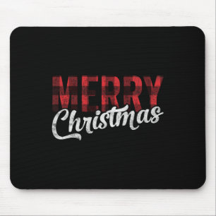 Mousepad Feliz Natal Família de Presentes Xmas Xadrez Verme