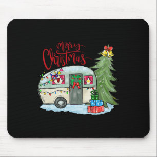 Mousepad Feliz Natal Feliz Camper Divertido Camping Life Fa