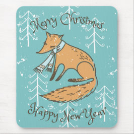 Mousepad Feliz Natal Fox Cozy