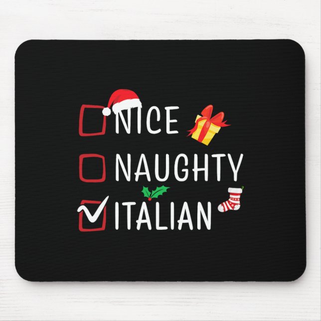 Mousepad Feliz Natal italiano Pajama (Frente)