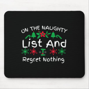 Mousepad Feliz Natal Na Lista De Malditos E Eu Não Me Arrep