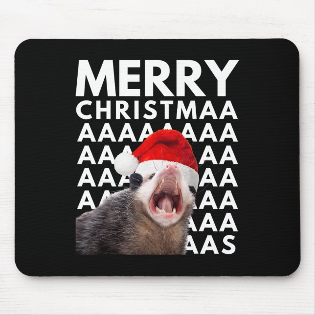Mousepad Feliz Natal Ogambm Gritando Homens Divertidos Ki (Frente)