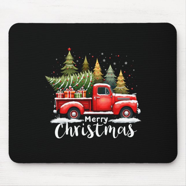 Mousepad Feliz Natal Pet Amava Cachorro Vermelho (Frente)