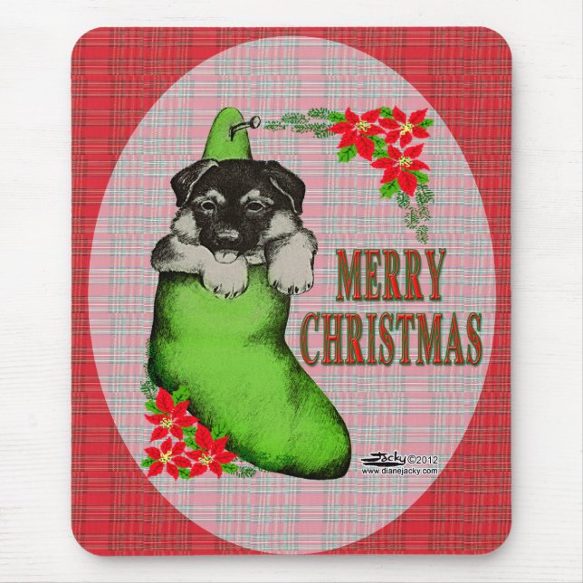 Mousepad Feliz Natal Puppy (Frente)