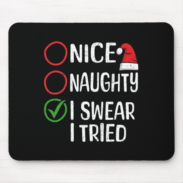 Mousepad Feliz Natal Que Juro Que Tentei O Natal L (Frente)