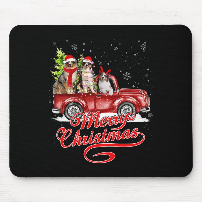 Mousepad Feliz Natal - Reindeer de Papais noeis Shepherd Au (Frente)