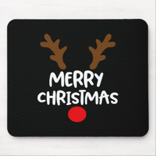 Mousepad Feliz Natal Reindeer Homens de Combinação Familiar