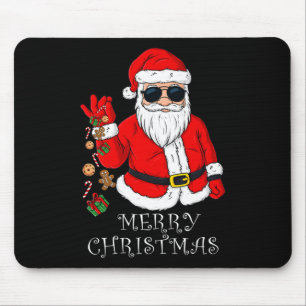 Mousepad Feliz Natal Santa Claus Divertido Família Pijama X