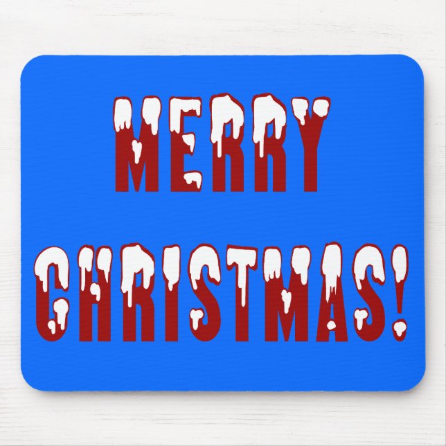 Mousepad Feliz Natal Snowcap Fonts (Frente)