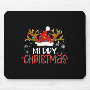 Mousepad Feliz Natal Xmas Lights Família Correspondendo Paj