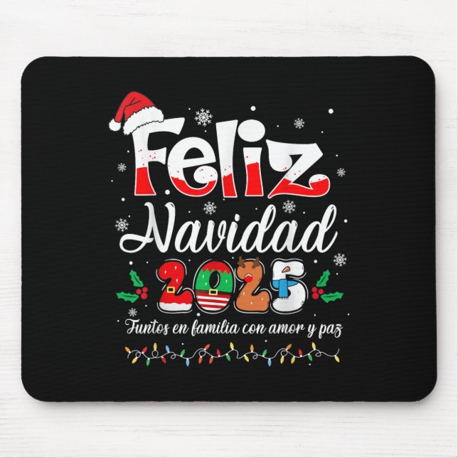 Mousepad Feliz Navidad 2025 Matching Family Christm (Frente)