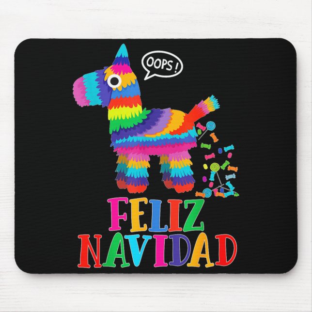 Mousepad Feliz Navidad Spanish Christmas Funny Mexican Nata (Frente)