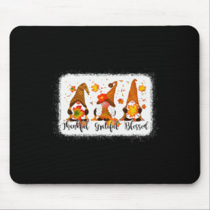 Mousepad Feliz Obrigado de outono dos Gnomos, abençoados e