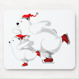 Mousepad Feliz Pad de Mouse de Ursos de Natal