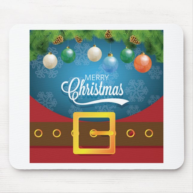 Mousepad Feliz Papai noel de Natal (Frente)