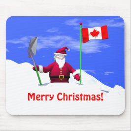 Mousepad Feliz Papai noel de Natal no Canadá
