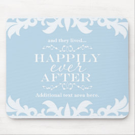 Mousepad FELIZ PARA SEMPRE Princesa Decoração Real Mouse Pa