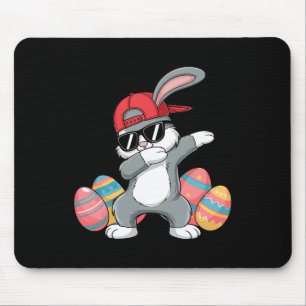 Mousepad Feliz Páscoa Bruh Bunny Dab Coelho Dança Meninos C