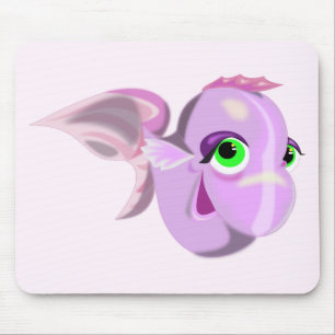 Mousepad Feliz Peixe Roxo
