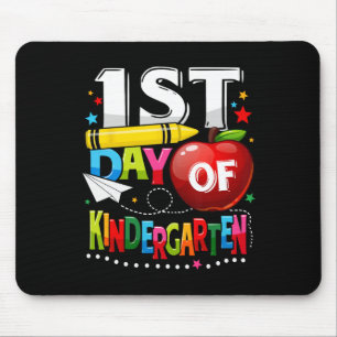 Mousepad Feliz primeiro dia de infantário Professor se dive