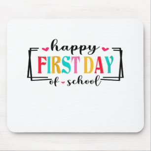 Mousepad Feliz Primeiro Dia de Professores de Escola de Vol