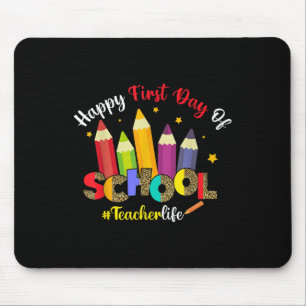 Mousepad Feliz Primeiro Dia De Vida De Professor Leopard Ca