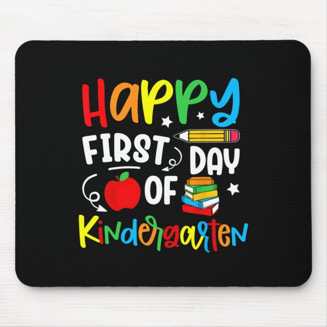 Mousepad Feliz Primeiro Dia Do Jardim De Infância De Volta  (Frente)