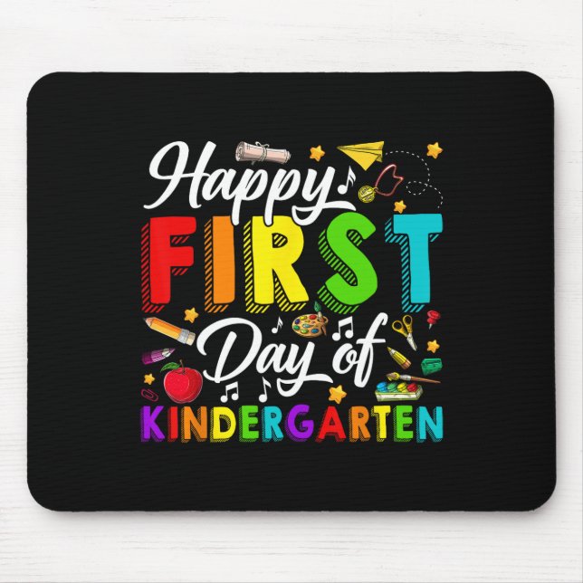 Mousepad Feliz Primeiro Dia Do Jardim De Infância De Volta  (Frente)