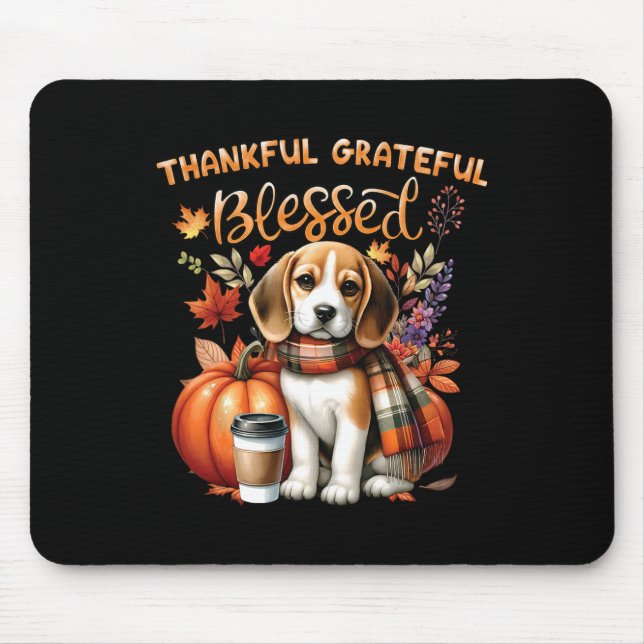 Mousepad Feliz Queda Feliz, Feliz Cachorro Abençoado E Feli (Frente)