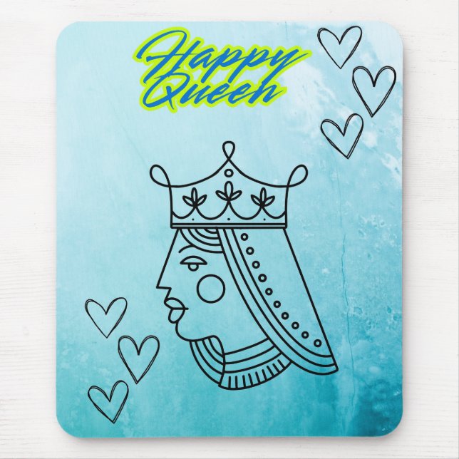 Mousepad Feliz rainha. (Frente)