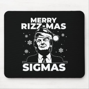 Mousepad Feliz Rizz Mas Sigmas - Gen Alpha Médio School Chr