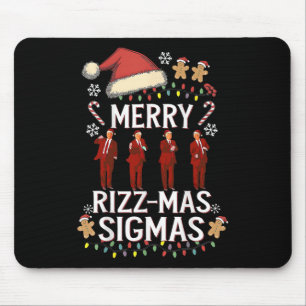 Mousepad Feliz Rizz Mas Sigmas Gen Alpha Trump Natal Pj