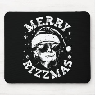 Mousepad Feliz Rizzmas Engraçado Trump Natal Rizz Seaso