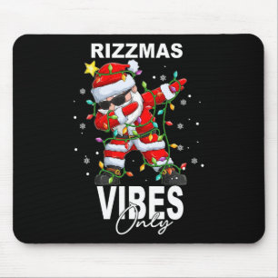 Mousepad Feliz Rizzmas Vibes Apenas Papais noeis Engraçados