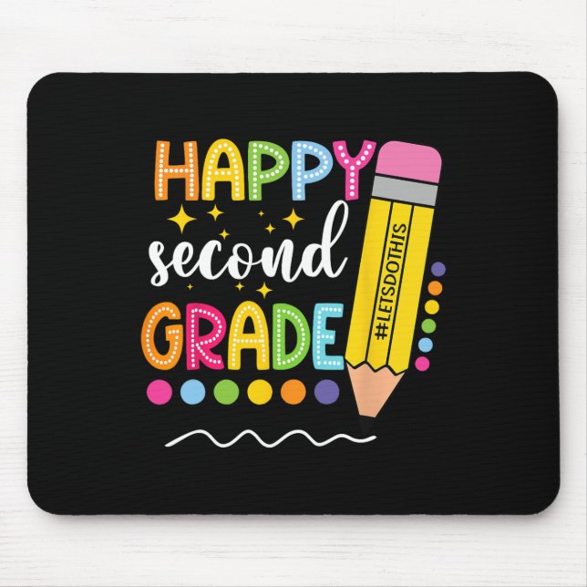 Mousepad Feliz Segundo Ano Primeiro Dia De Aula Volta às Au (Frente)
