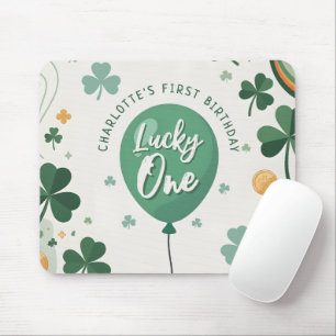 Mousepad Feliz Um 1º Aniversário Dia de São Patrício Trevo