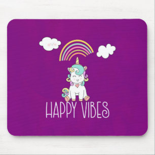 Mousepad Feliz Víblias Fixe Sorrindo Unicórnio