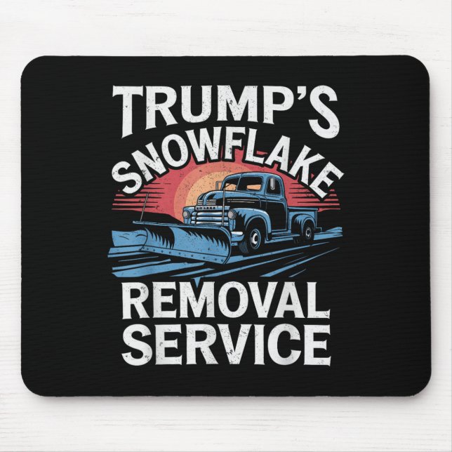 Mousepad Feliz Xm do Serviço de Remoção do Floco de Neve de (Frente)