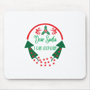 Mousepad Feliz Xmas Caros Papais noeis Que Posso Explicar