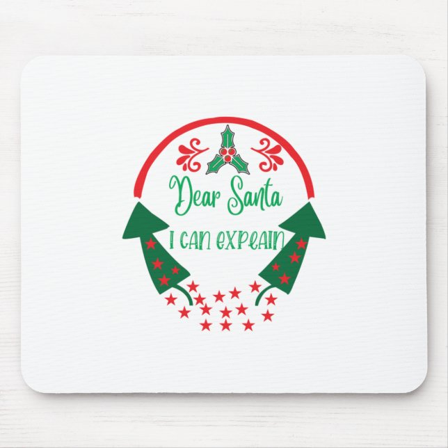 Mousepad Feliz Xmas Caros Papais noeis Que Posso Explicar (Frente)