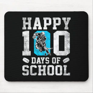 Mousepad Felizes 100 Dias De Escola Amantes De Hóquei Menin