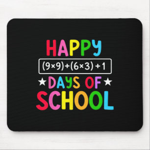Mousepad Felizes 100 Dias De Escola Equação Matemática Engr