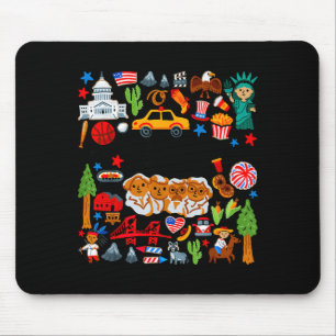 Mousepad Felizes 250 América 1776 2026 anos de liberdade 25