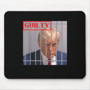 Mousepad Felon Donald Trump Guilty O Bloqueou Na Prisão Tru