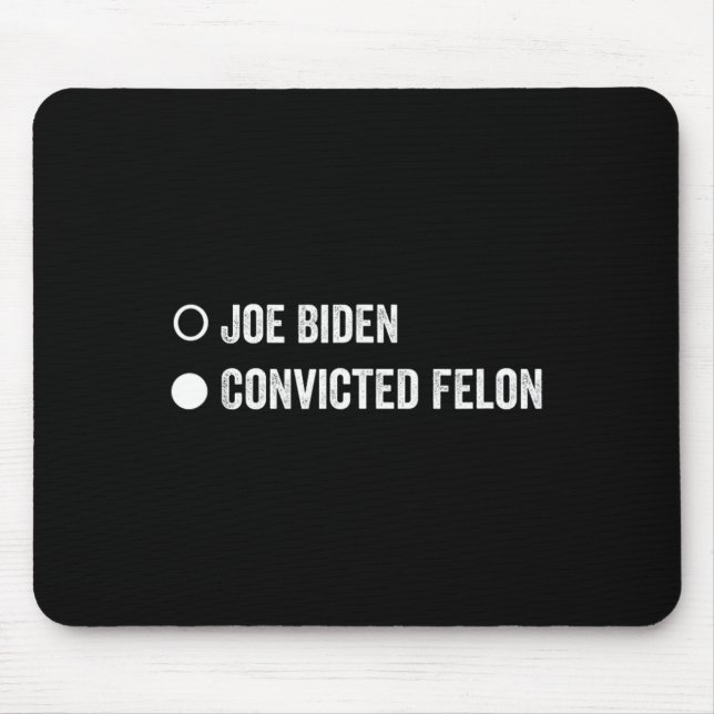 Mousepad Felon Funny Pro Trump 2024 (Frente)