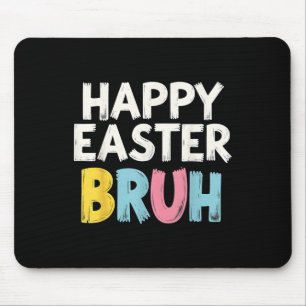 Mousepad Felz pascoa Bruh Meme Engraçado Bunny Bro Adolesce