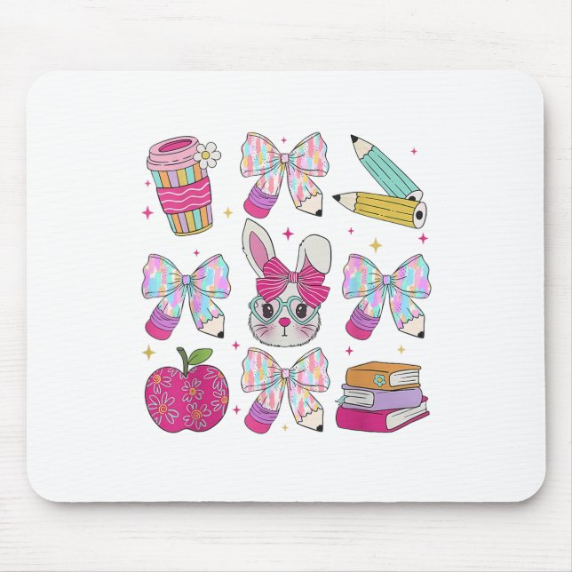Mousepad Felz pascoa Coquete Páscoa de Professora Arco Cony (Frente)
