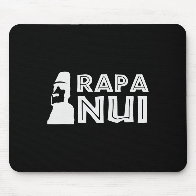 Mousepad Felz pascoa da Polinésia Rapa Nui Moai Páscoa Isla (Frente)